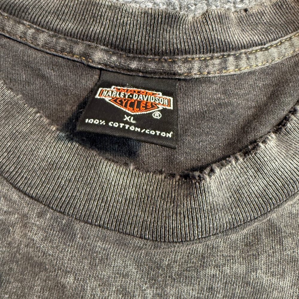 Vintage Harley-Davidson Sturgis 60th Anniversary T-Shirt XL Gray Acid Wash 2000 - Picture 2 of 8